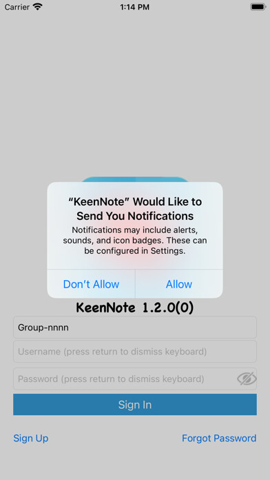Emulate iPhone app KeenNote using MyAndroid