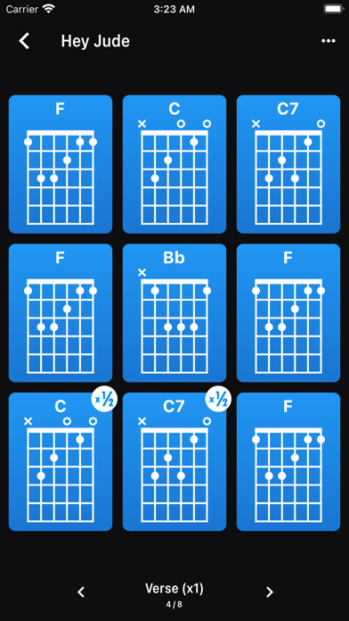 Emulate iPhone app KeepChords using MyAndroid