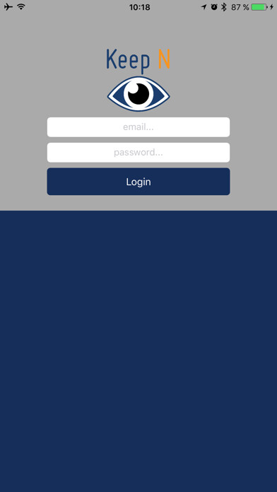 Emulate iPhone app Keep N Eye using MyAndroid
