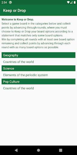 Run android online APK Keep or Drop from MyAndroid or emulate Keep or Drop using MyAndroid