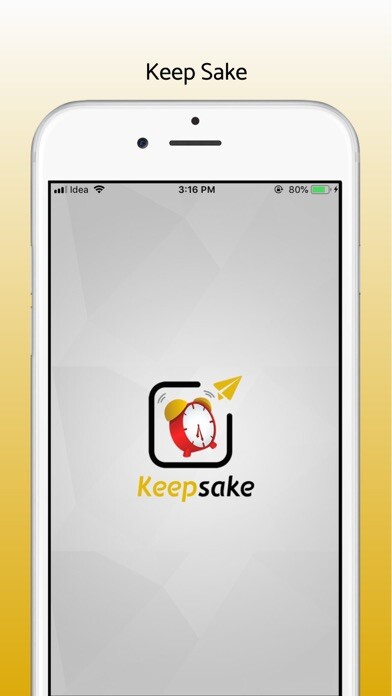 Emulate iPhone app Keepsake - Alarm for buddies using MyAndroid