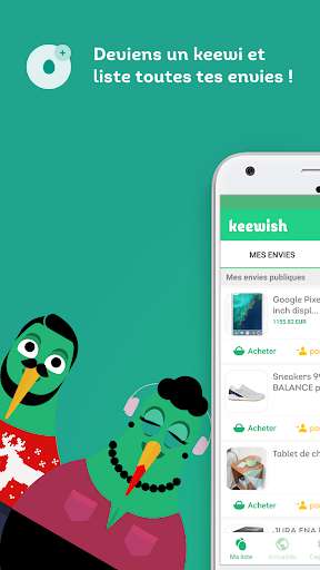 Run android online APK Keewish - Liste de cadeaux from MyAndroid or emulate Keewish - Liste de cadeaux using MyAndroid