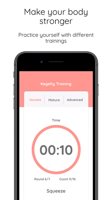 Emulate iPhone app Kegelty - Pelvic Floor Trainer using MyAndroid
