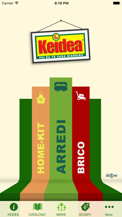 Emulate iPhone app KEIDEA Castelvetrano using MyAndroid