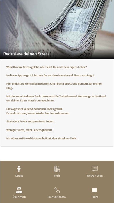 Emulate iPhone app kein Stress using MyAndroid