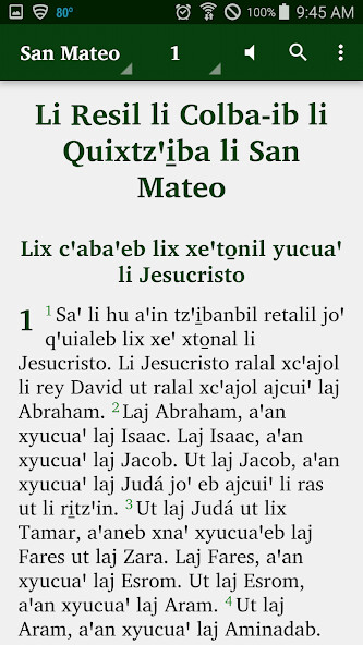 Run android online APK Kekchi - Bible (original orth) from MyAndroid or emulate Kekchi - Bible (original orth) using MyAndroid