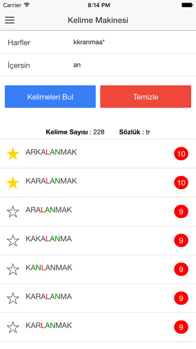 Emulate iPhone app Kelime Makinesi using MyAndroid Emulate iPhone app Kelime Makinesi using MyAndroid
