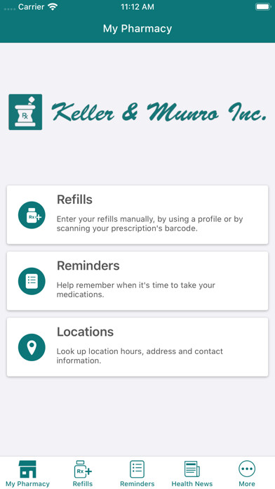 Emulate Android APK Keller  Munro Pharmacy