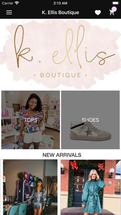 Emulate iPhone app K. Ellis Boutique using MyAndroid