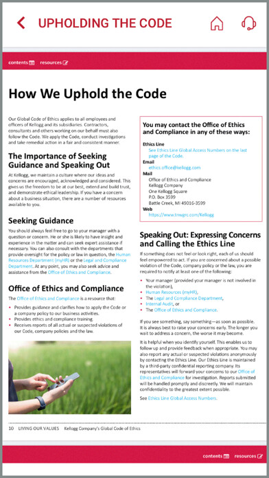 Emulate iPhone app Kellogg Ethics Line using MyAndroid