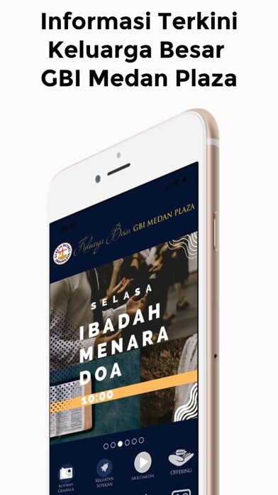 Emulate iPhone app Keluarga Besar GBI Medan Plaza using MyAndroid