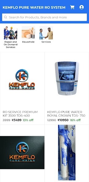 Run android online APK KEMFLO PURE WATER RO SYSTEM from MyAndroid or emulate KEMFLO PURE WATER RO SYSTEM using MyAndroid