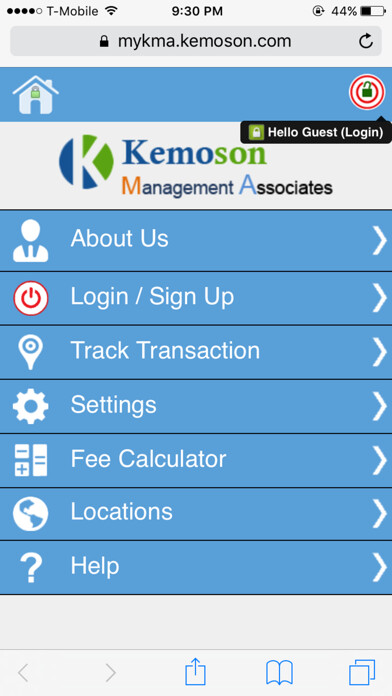 Emulate iPhone app Kemoson Money Transfer using MyAndroid Emulate iPhone app Kemoson Money Transfer using MyAndroid