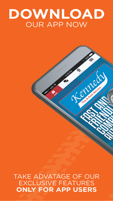 Emulate iPhone app Kennedy Tire and Auto Service using MyAndroid