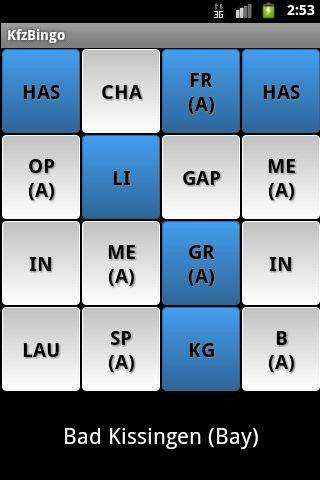 Run android online APK Kennzeichen Bingo from MyAndroid or emulate Kennzeichen Bingo using MyAndroid