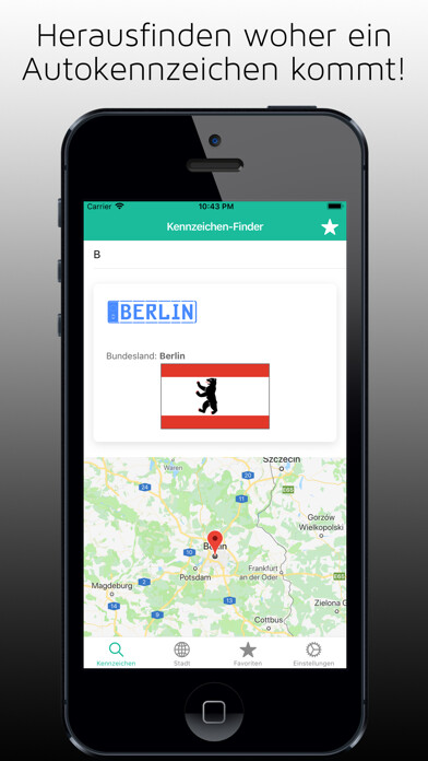 Emulate iPhone app Kennzeichen-Finder mit Karte using MyAndroid Emulate iPhone app Kennzeichen-Finder mit Karte using MyAndroid