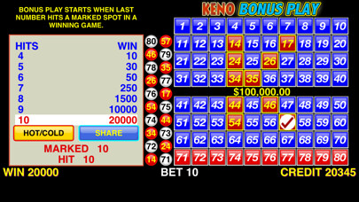 Emulate iPhone app Keno Bonus Play using MyAndroid