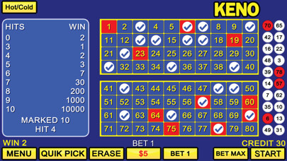 Emulate iPhone app Keno Casino Games using MyAndroid