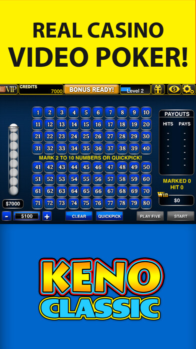 Emulate iPhone app Keno Classic - Vegas Keno Game using MyAndroid