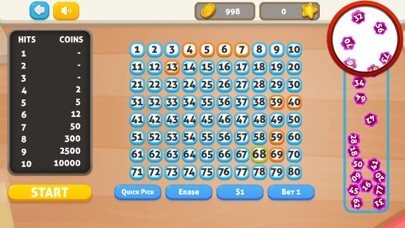Emulate iPhone app Keno Cleopatra DLY using MyAndroid