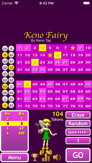 Emulate iPhone app Keno Fairy using MyAndroid