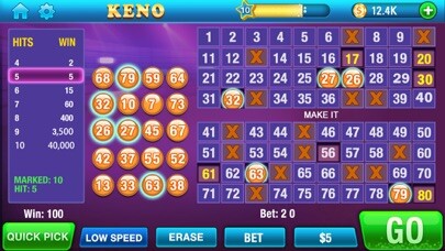 Emulate iPhone app Keno Kino Lotto using MyAndroid