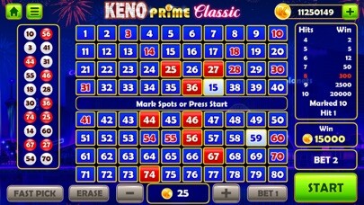 Emulate iPhone app Keno Prime - Super Bonus Play using MyAndroid