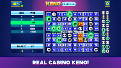 Emulate iPhone app Keno Vegas - Casino Games using MyAndroid