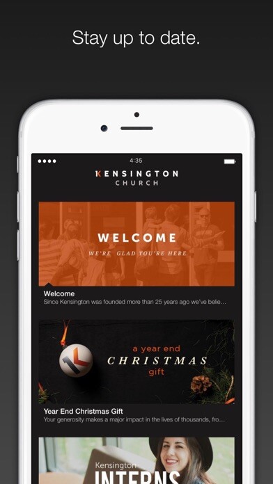 Emulate iPhone app Kensington Church using MyAndroid