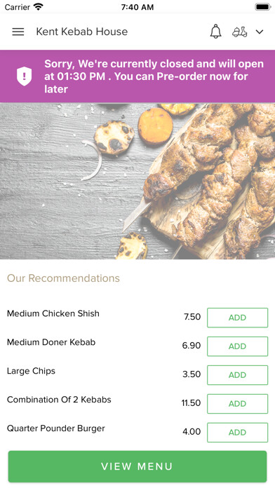 Emulate iPhone app Kent Kebab House using MyAndroid Emulate iPhone app Kent Kebab House using MyAndroid