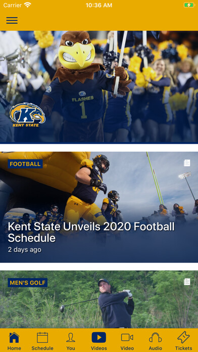 Emulate iPhone app Kent State Athletics using MyAndroid Emulate iPhone app Kent State Athletics using MyAndroid