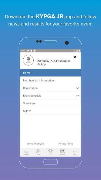 Run android online APK Kentucky PGA Foundation Jr from MyAndroid or emulate Kentucky PGA Foundation Jr using MyAndroid