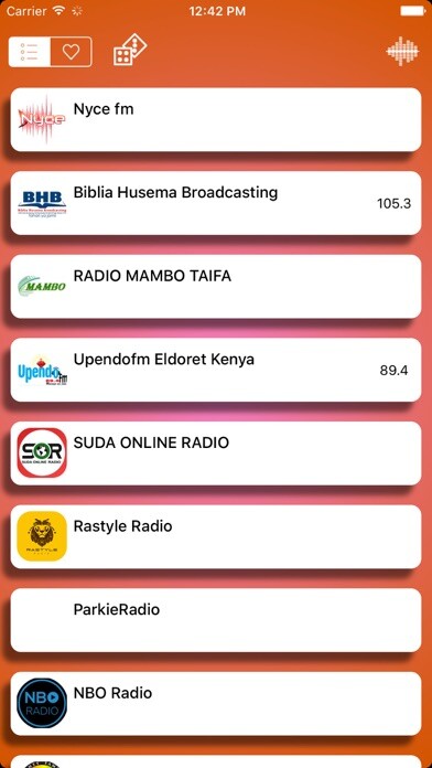 Emulate iPhone app Kenya Radio Live Free using MyAndroid