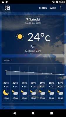 Emulate Android APK Kenya Weather