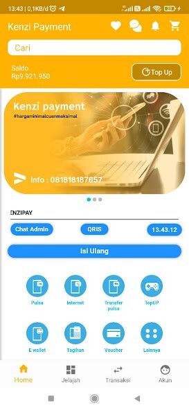 Run android online APK Kenzi Payment from MyAndroid or emulate Kenzi Payment using MyAndroid
