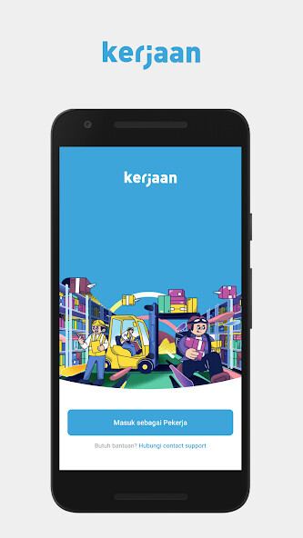 Run android online APK Kerjaan from MyAndroid or emulate Kerjaan using MyAndroid