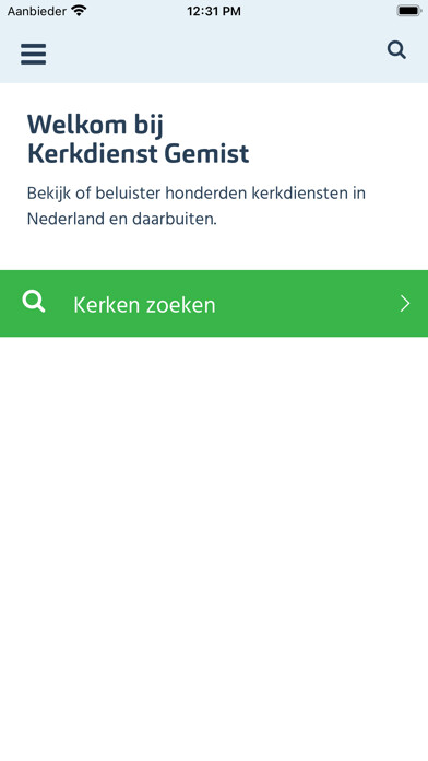 Emulate iPhone app Kerkdienst Gemist using MyAndroid Emulate iPhone app Kerkdienst Gemist using MyAndroid