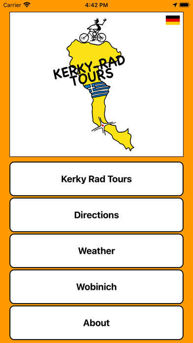 Emulate iPhone app Kerky Rad Tours using MyAndroid