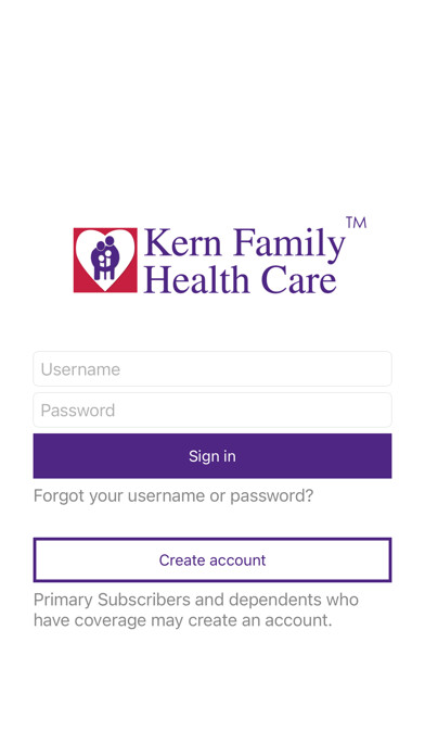 Emulate iPhone app Kern Family Health Care LINK using MyAndroid