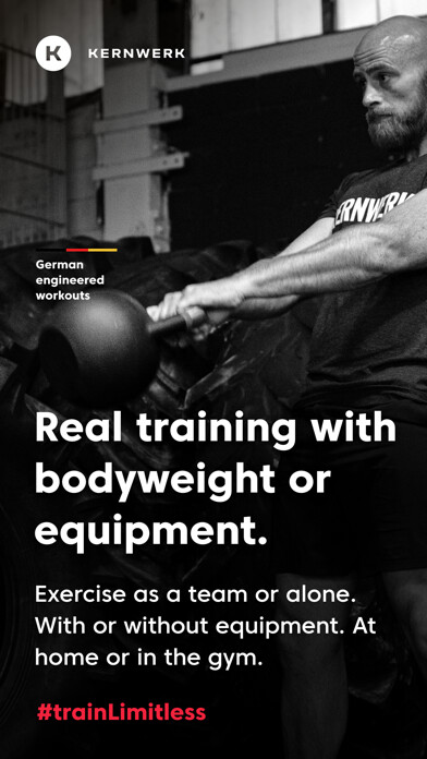 Emulate iPhone app Kernwerk® Functional Fitness using MyAndroid