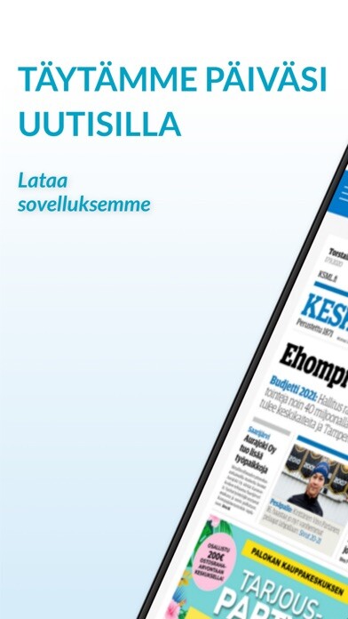 Emulate iPhone app Keskisuomalainen, päivän lehti using MyAndroid Emulate iPhone app Keskisuomalainen, päivän lehti using MyAndroid