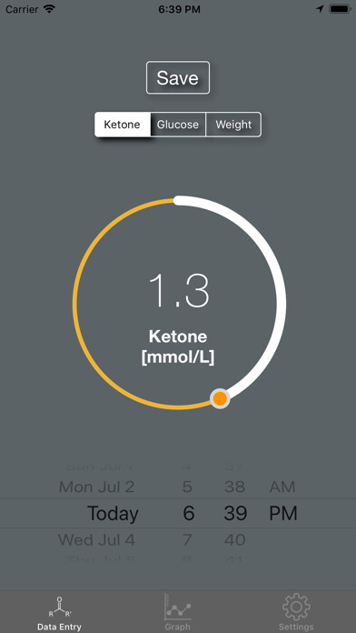 Emulate iPhone app Keto Plot using MyAndroid
