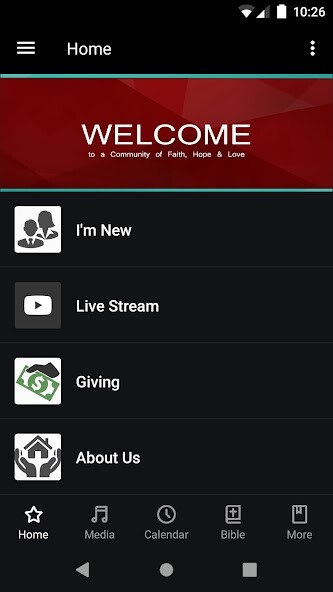 Emulate iPhone app Kettering Ministries using MyAndroid