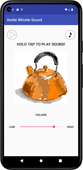 Run android online APK Kettle Whistle Sound from MyAndroid or emulate Kettle Whistle Sound using MyAndroid