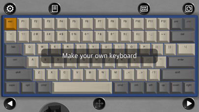 Emulate iPhone app Keyboard Designer AR using MyAndroid