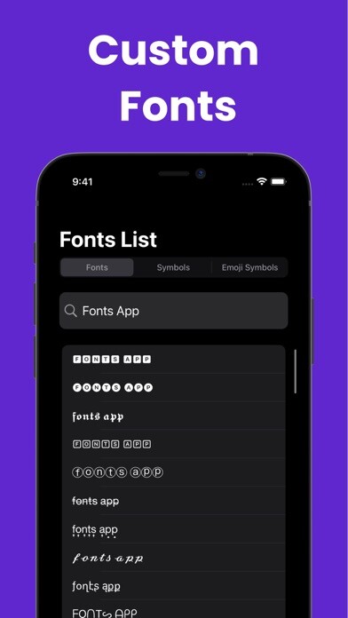 Emulate iPhone app Keyboard Fonts for iPhone using MyAndroid