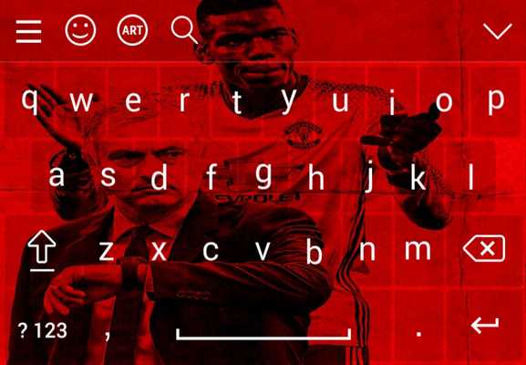 Emulate Android APK Keyboard For Manchester United