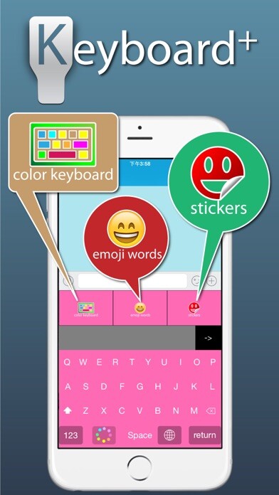 Emulate iPhone app Keyboard+ iOS8 -Color Stickers Keyboards, Emoji Words Maker using MyAndroid Emulate iPhone app Keyboard+ iOS8 -Color Stickers Keyboards, Emoji Words Maker using MyAndroid