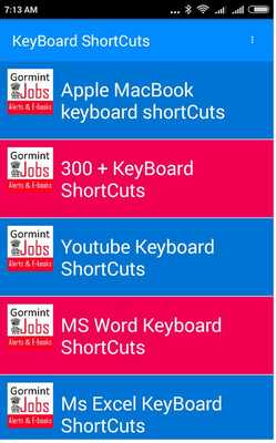 Emulate Android APK Keyboard Shortcuts 300+ Emulate Android APK Keyboard Shortcuts 300+