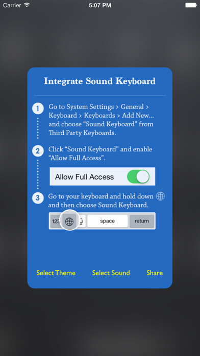 Emulate iPhone app Keyboard Sound - Customize Typing, Clicks Tone, Color themes using MyAndroid